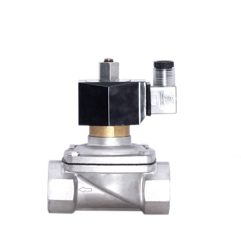 

1-1/4" Stainless Steel Solenoid Valve Waterproof Normally Open Solenoid Valve With LED Power Indicator 24V 12V 220V 110V