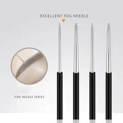 50pcs Microblading 1R/3RS/3RL/5RS/5RL Round Permanent Makeup Eyebrow Mist Needles Manual Tattoo For Blade Tebori Fog Needles