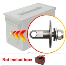 Bolt 50 Cal Ammo can Steel Gun lock munizioni Gun safe box Kit Hardware Gun Safe bloccabile case 40mm Pistol Bullet No Box