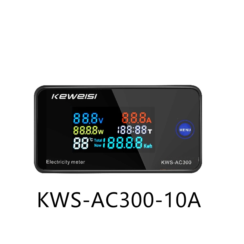 Digital Voltmeter KWS-AC300 AC 50-300V  Power Energy Meter LED AC Wattmeter Electric Meter With Reset Function 0-100A