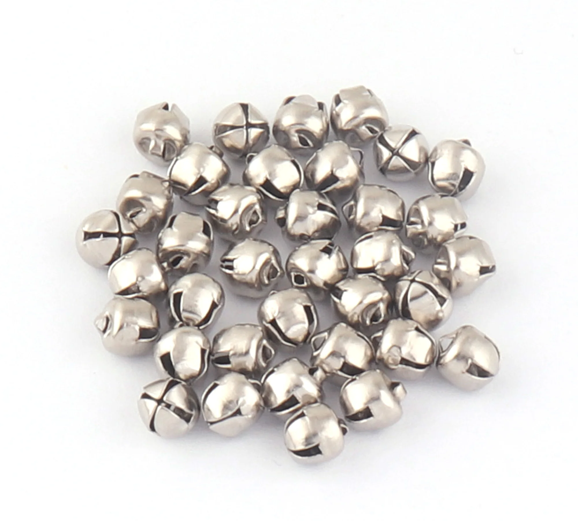 

50Pcs Jingle Bells Christmas Beads Small For Festival Party Decoration Christmas Tree Decoration DIY Crafts Accessories 6mm