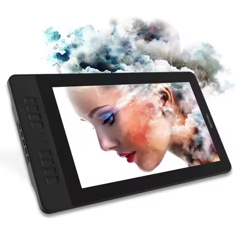 Mesa digitalizadora GAOMON PD1561 Tablet Gráficos Monitor IPS HD Desenho Display Anti-reflexo 15.6 Polegada Tela 72% NTSC Gamut