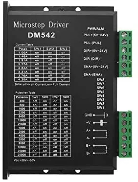 CNC Digital Microstep driver DM542 2-phase 20-50V DC Max 4.2A for Nema 17, Nema 23 and Nema 34 series stepper motor