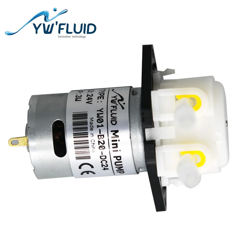 

YWfluid high quality 12v/24v electrical power mini water peristaltic pump in low price used for hand sanitizer