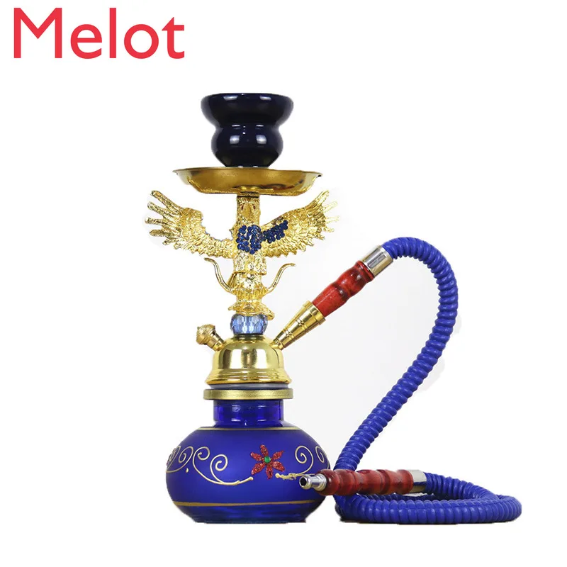 Foreign Trade Hookah Bar Full Set Small Hookah Arab Tobacco Stem Set Single and Double Tube Household