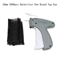 1set Tag Gun tool + 5000pcs or 1000pcs 20mm barbs Tag Pins tagging pairing washing barbs fastener taging barbs tag