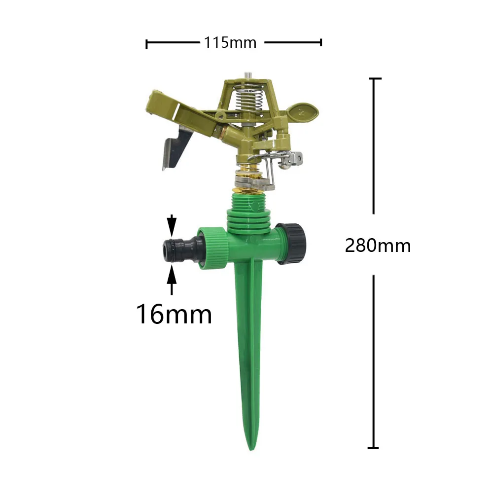 1/2 3/4 Male Thread Farm Pulsating Sprinklers 360 Degree Rotation Lawn Watering Rocker Sprinklers For Garden irrigation
