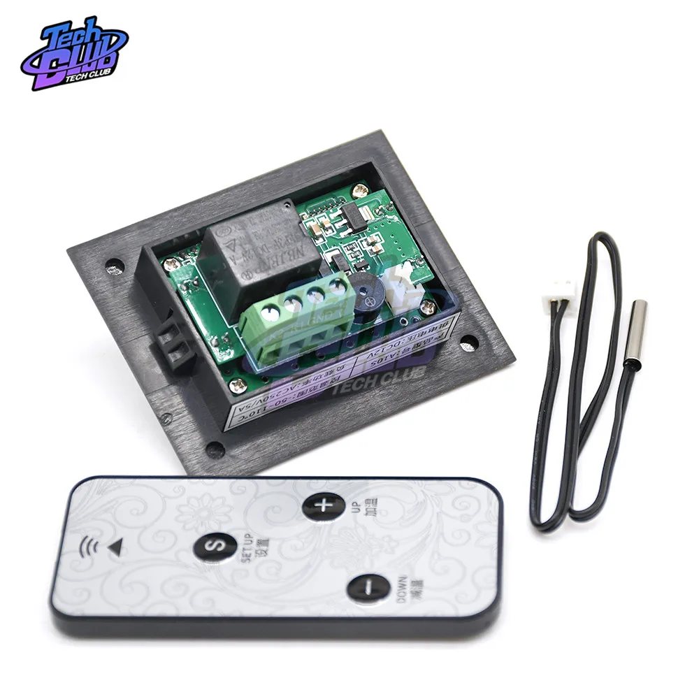 A10S Display digitale termostato intelligente 12V regolatore di temperatura sensore NTC pulsante fisico/Touch con telecomando a infrarossi