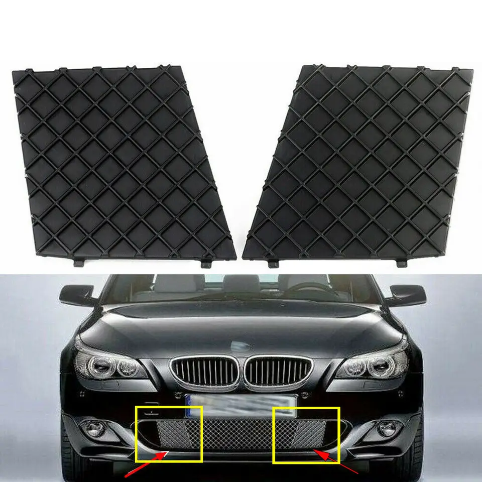 VIKEP Gauche Droite Voiture Pare-chocs Avant Inférieur Mesh Grill Cover Trim Fit For BMW E60 E61 M Sport 7897186 51117897186 Bumpers Coiffage de voiture (Color VIKEP Gauche Droite Voiture Pare-chocs Avant Inférieur Mesh Grill Cover Trim Fit For BMW E60 E61 M Sport 7897186 51117897186 Bumpers Coiffage de voiture (Color