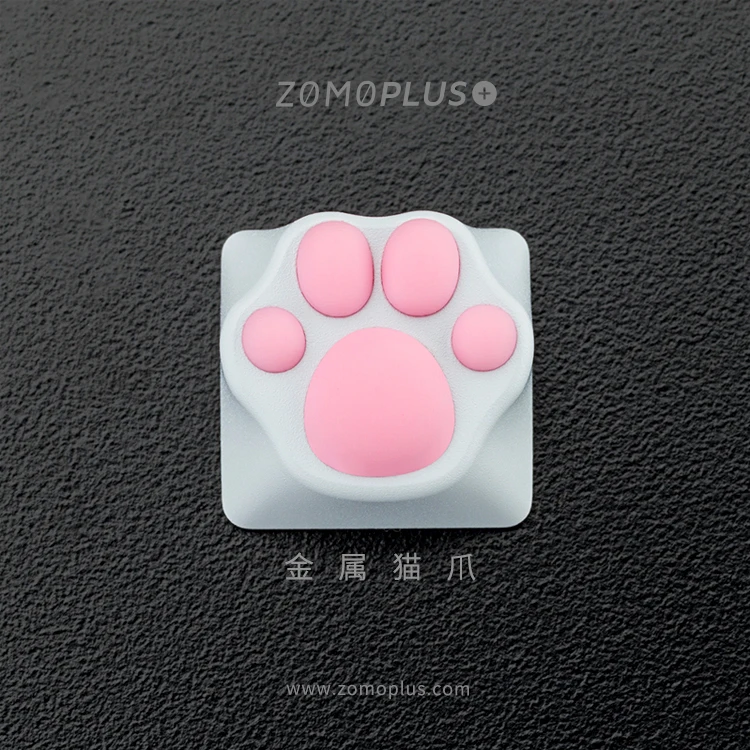 ZOMO PLUS ALUMINUM & SILICON KITTY PAW MECHANICAL KEYBOARD ARTISAN KEYCAP KAWAII CAT PAW KEYCAP