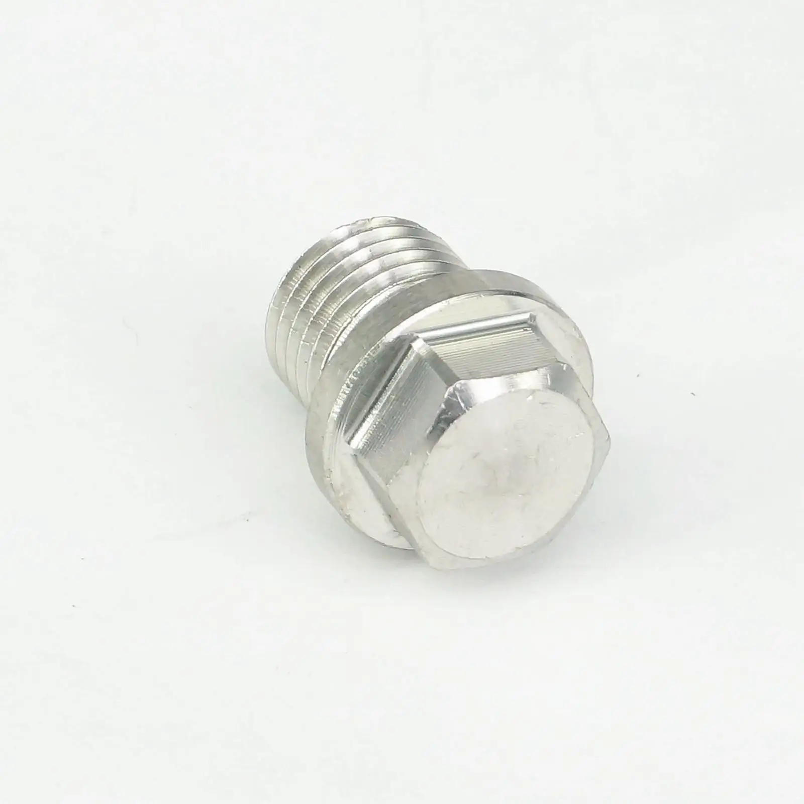 M8x1mm Male 304 Stainless Steel Countersunk End Plug With Flange Hex Head Socket Pipe Fitting