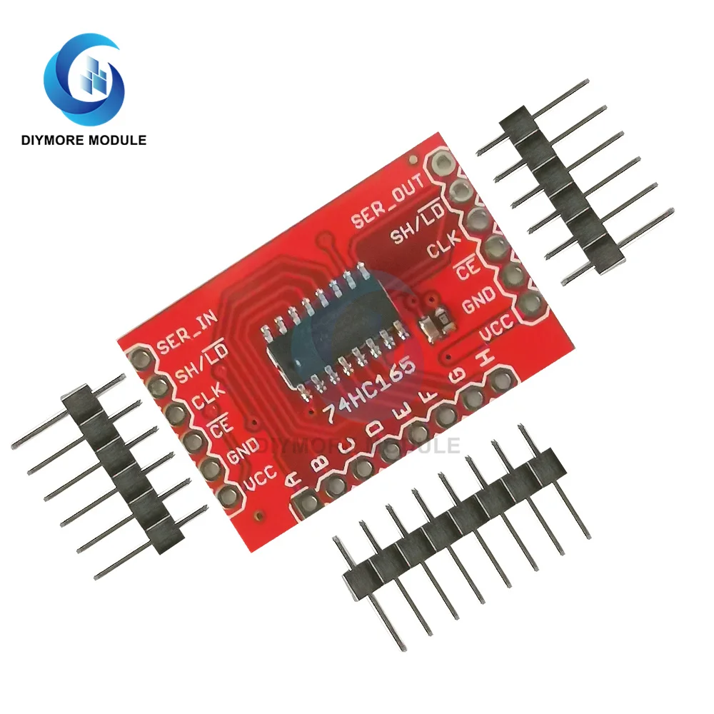 DC2-6V sn74hc165 módulo de conversão shift-in breakout paralelo à placa de conversão de dados de série 0.1 \