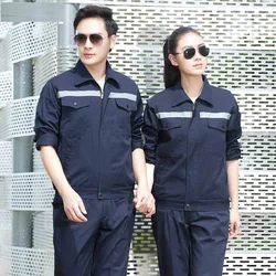 working clothes men woman machine repair large size Coveralls stitching protective safety work jacket +pants cleaning uniforms