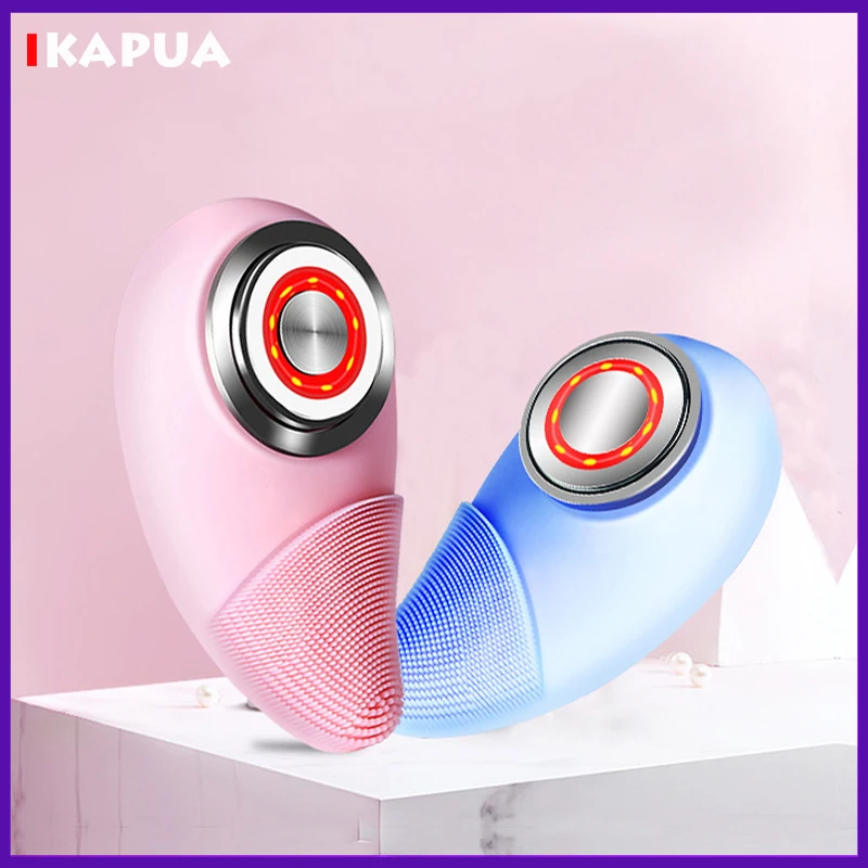 Multi Electric Facial Brush EMS Beauty Device Face Massage Cleansing Sonic Vibration Wrinkle Removal Tightening Skin Care Tools