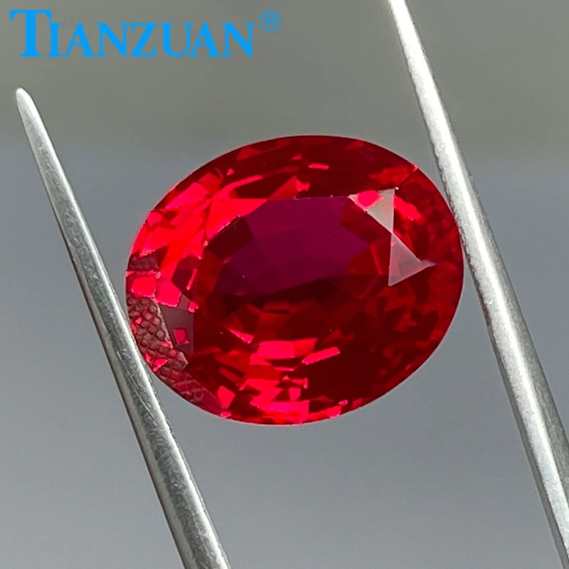 oval shape Thailand cut  Imitating Pigeon blood  red  ruby stone  artificial clear  loose gem stone