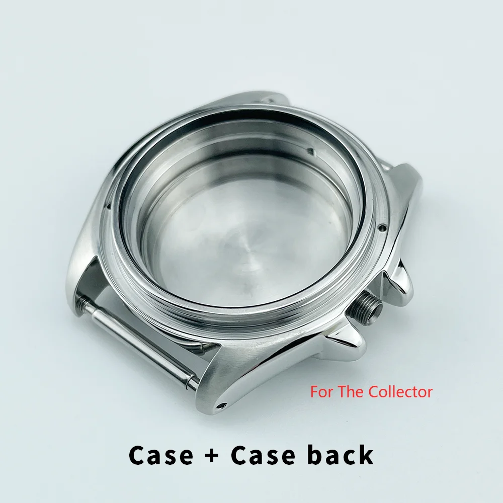 HQ 42mm SKX007/SRPD 300M Waterproof Watch Case Mod Parts Case Back 316L Stainless Steel Crown at 3 Drilled lugs