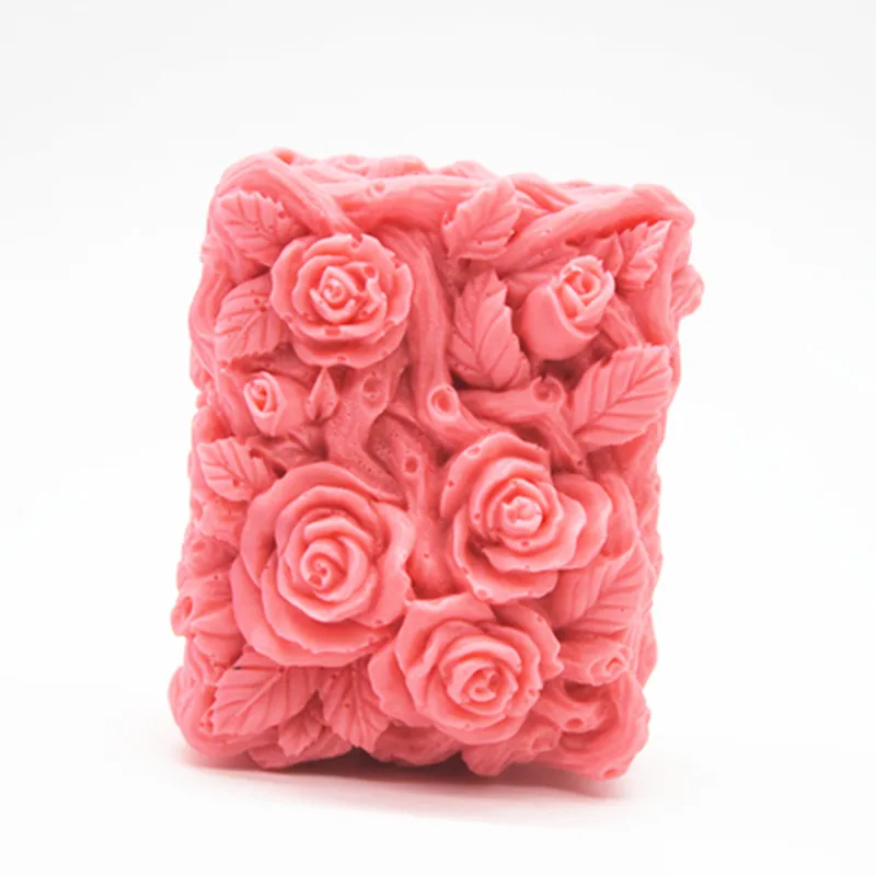 DIY Roses Silicone Cake Soap Mold Handmade Soap Molds DIY Resin Clay Craft Mould