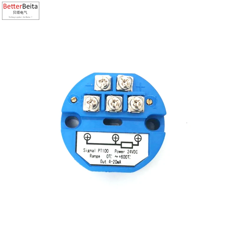 Transmisor de temperatura PT100, 0-50 °C, 0-100 °C, 0-150 °C, 0-200 °C, 0-250 °C, 0-300 °C, 0-400 °C-50 ~ + 50 °C, salida de transmisión de 4-20ma