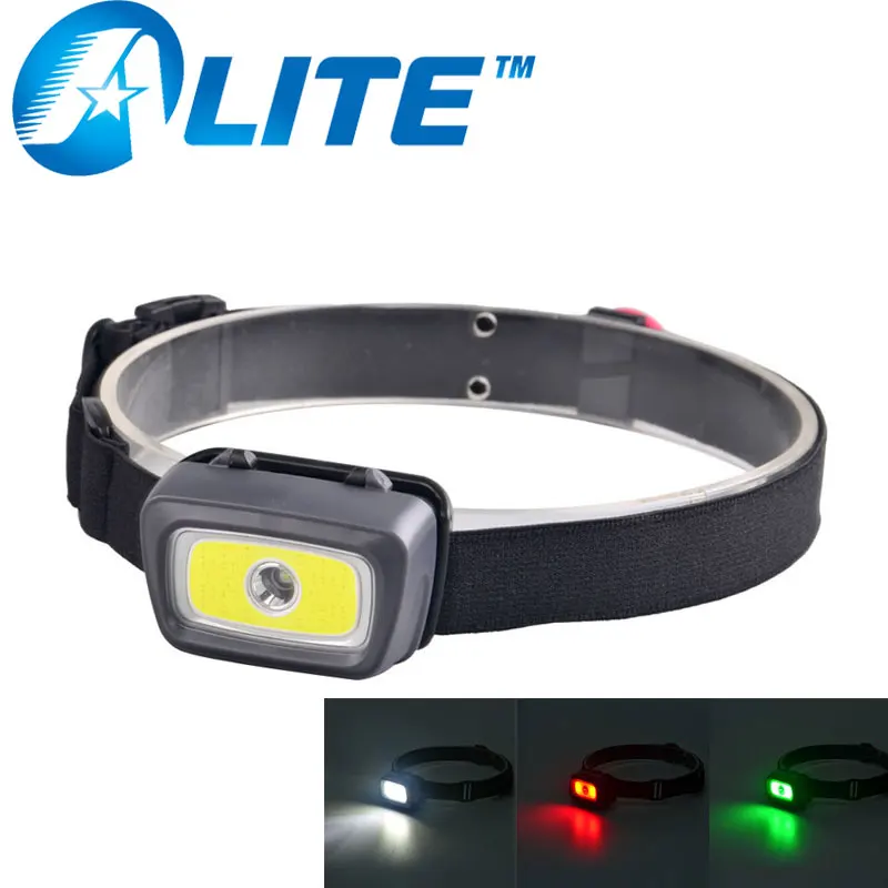 TMWT COB LED Headlamp 1000 Lumen XPE LED Waterproof Red Green Lights AAA Battery Head Torch Flashlight For Night Hunting