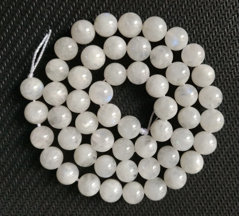 Genuine Moonstone Bead,Rainbow Moon stone 4mm 6mm 7mm 8mm 9mm 10mm 12mm Round Gem stone beads for jewelry making 15.5'/strand