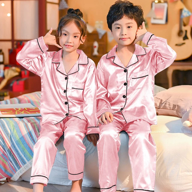 Childrens satin pjs hotsell