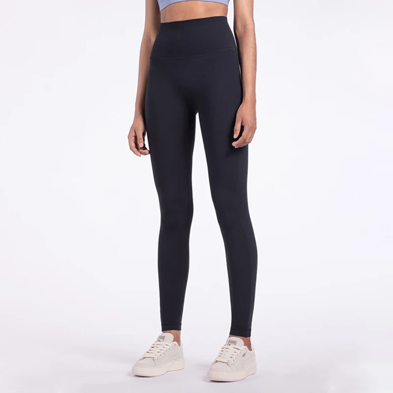 Naked-Feel Sports Leggings Fitness Yoga Pants Women Running Leggins Energy Workout Clothes Sport Pants for Girl Without T Line