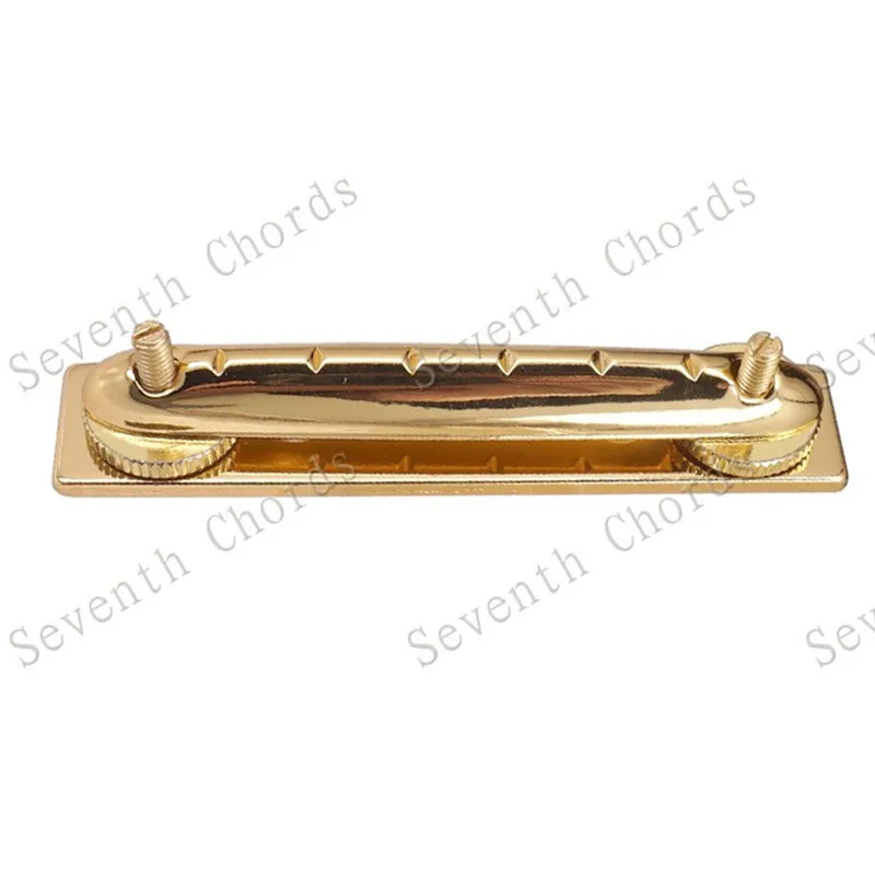 Ein Set mit 6 Saitensätteln, verstellbarer, feststehender Gitarrenbrücke und Abdeckung in Chrom, Schwarz oder Gold – zur Auswahl, Gitarrenzubehörteile. – Detail 6