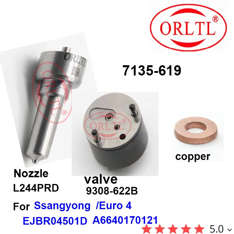 

ORLTL for EJBR04501D A6640170121 Ssangyong Nozzle L244PRD Control Valve 9308-622B Repair Kits 7135-619 L244PBD