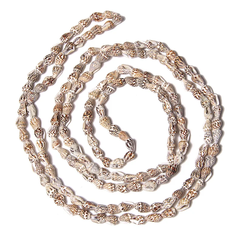 Perline conchiglia naturale Cowrie forma di lumaca conchiglia conchiglia fascino spirale conchiglia s filo per gioielli che fanno accessori fai da te 15