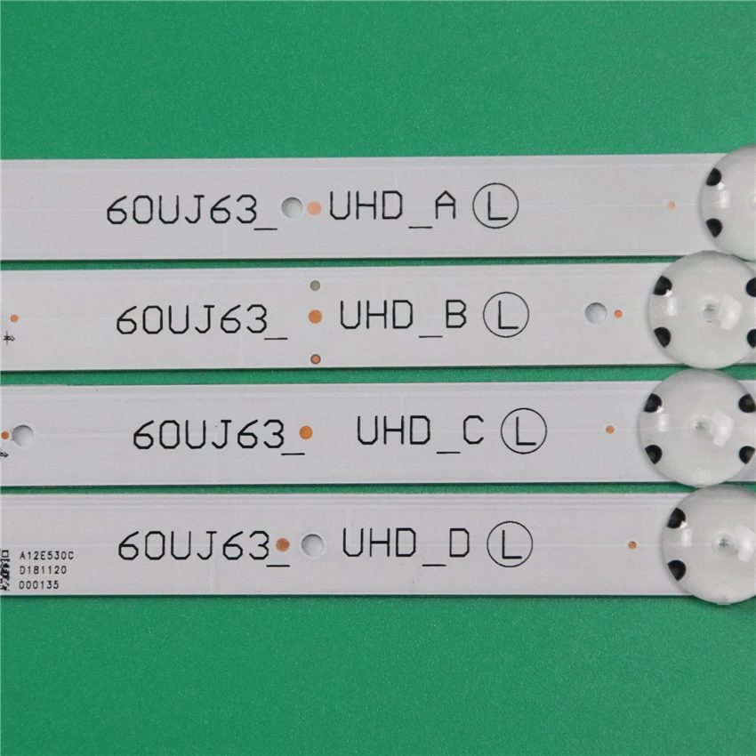 LED Bands For LG 60UJ6309 60UJ630A 60UJ630T 60UJ630V LED Bars Backlight Strips 60UJ63_UHD Line Rulers Array Innotek 17Y 60inch