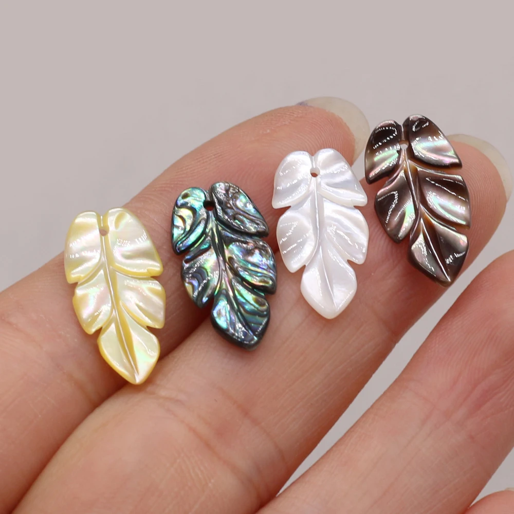 2pcs Natural Black Shell Pendants Beads Abalone Shell Charms Pendant for Women Jewelry Making DIY Necklace Earring Accessories