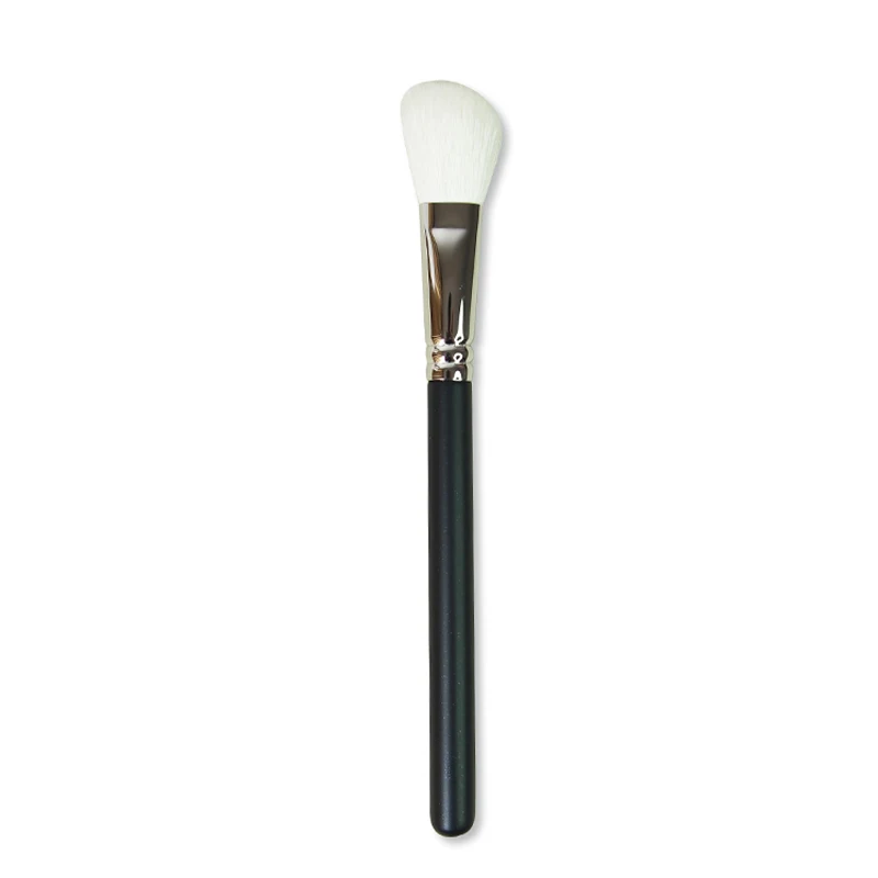 1 piece Angled Blush Makeup brushes M168 White Goat hair Powder contour Make up brush Beauty Tools Cosmetics