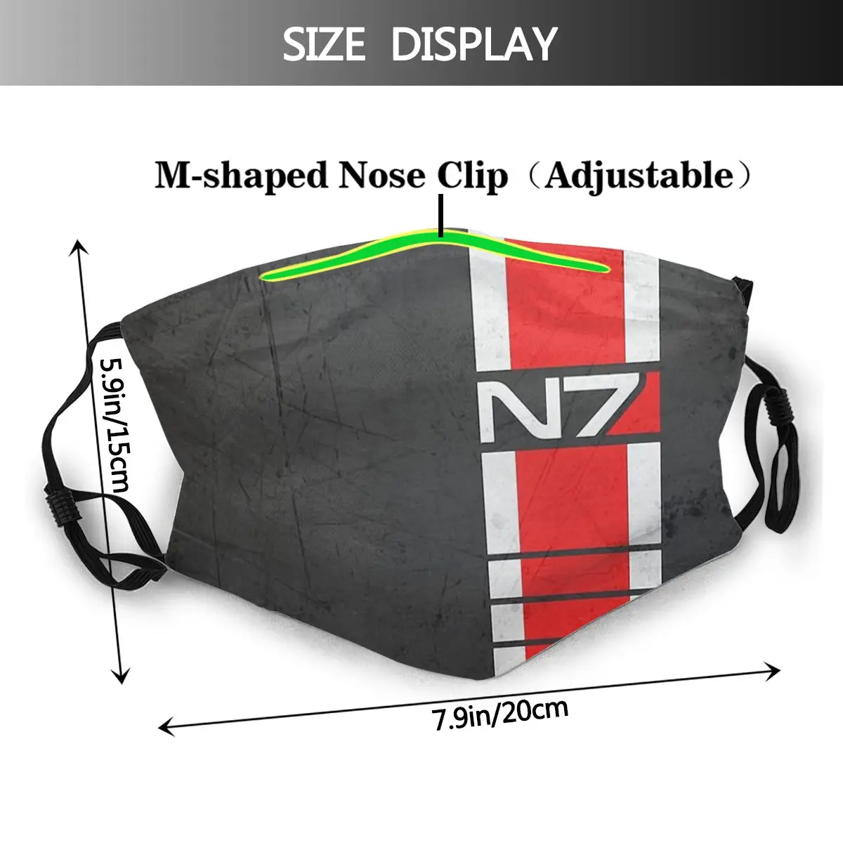 Space Force Mark Naird Adrian Erin Comedy TV Series Mascarilla Lavable Mass Effect N7 Masque Fashion Mask With Filters