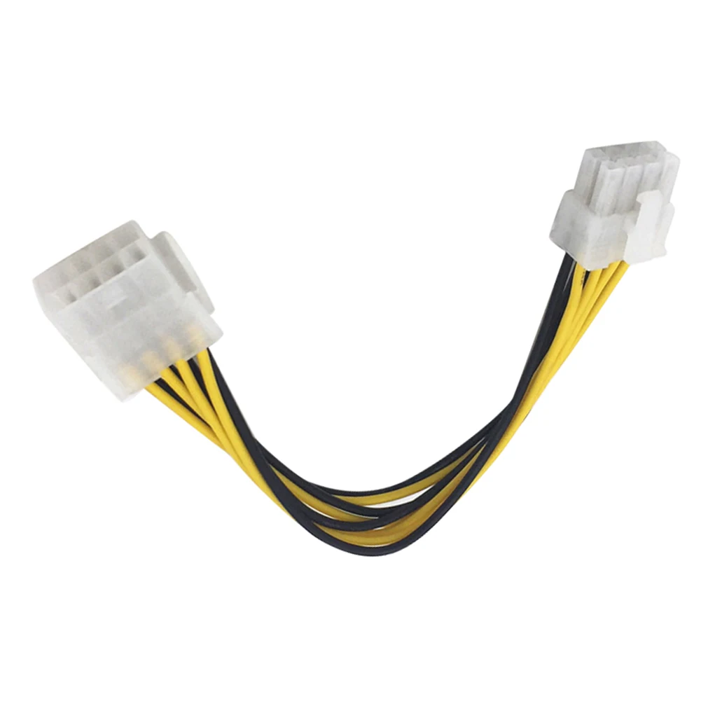 0.2 M Plastik CPU Motherboard Power Supply Kabel 8 Pin Male-Female Ekstensi Kabel Konektor untuk PC/Laptop /Komputer Кабель Питания