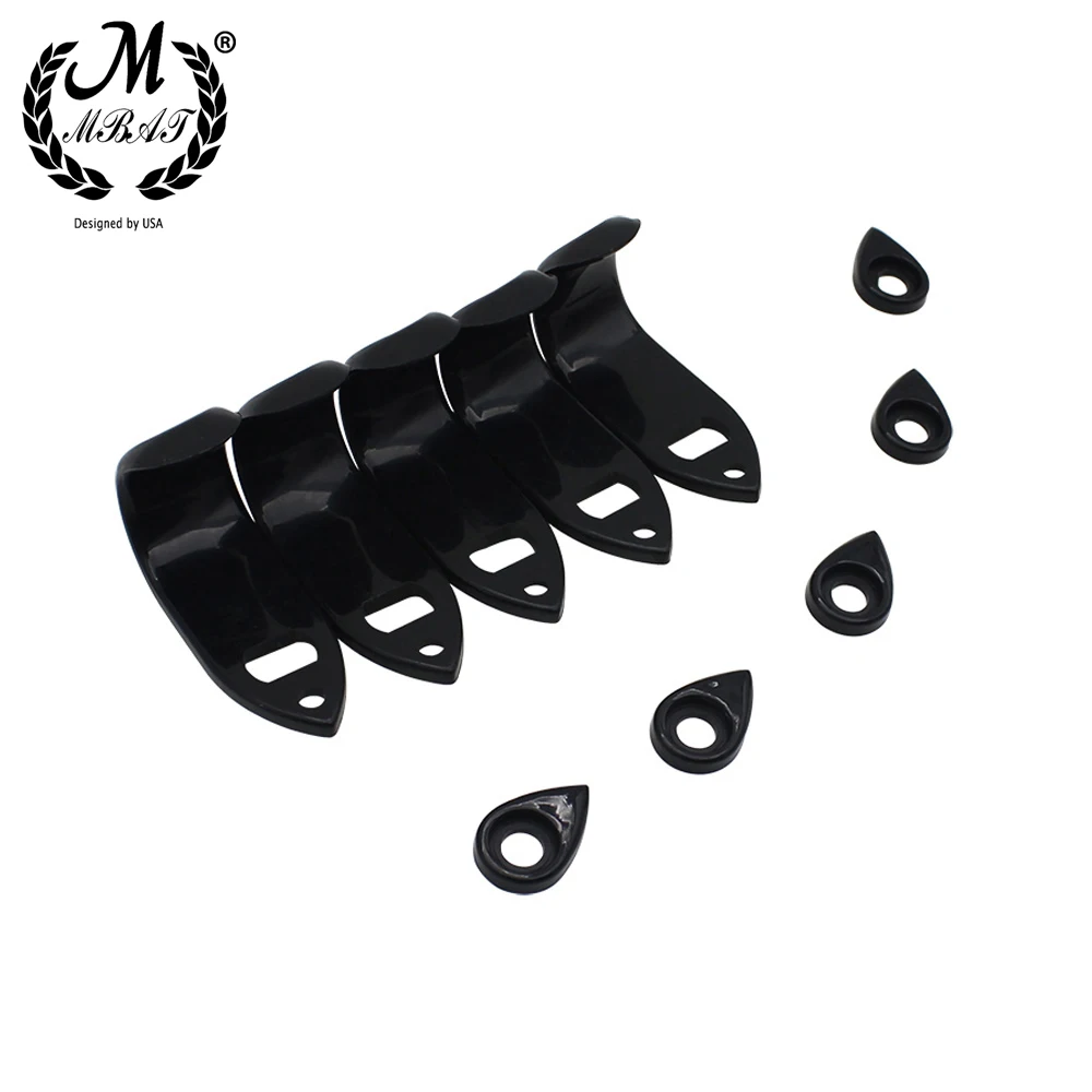 

M MBAT Saxophone Finger Protector Thumb Rest Saver Cushion Pad Black ABS Comfortable For Alto Tenor Soprano Sax Accessories