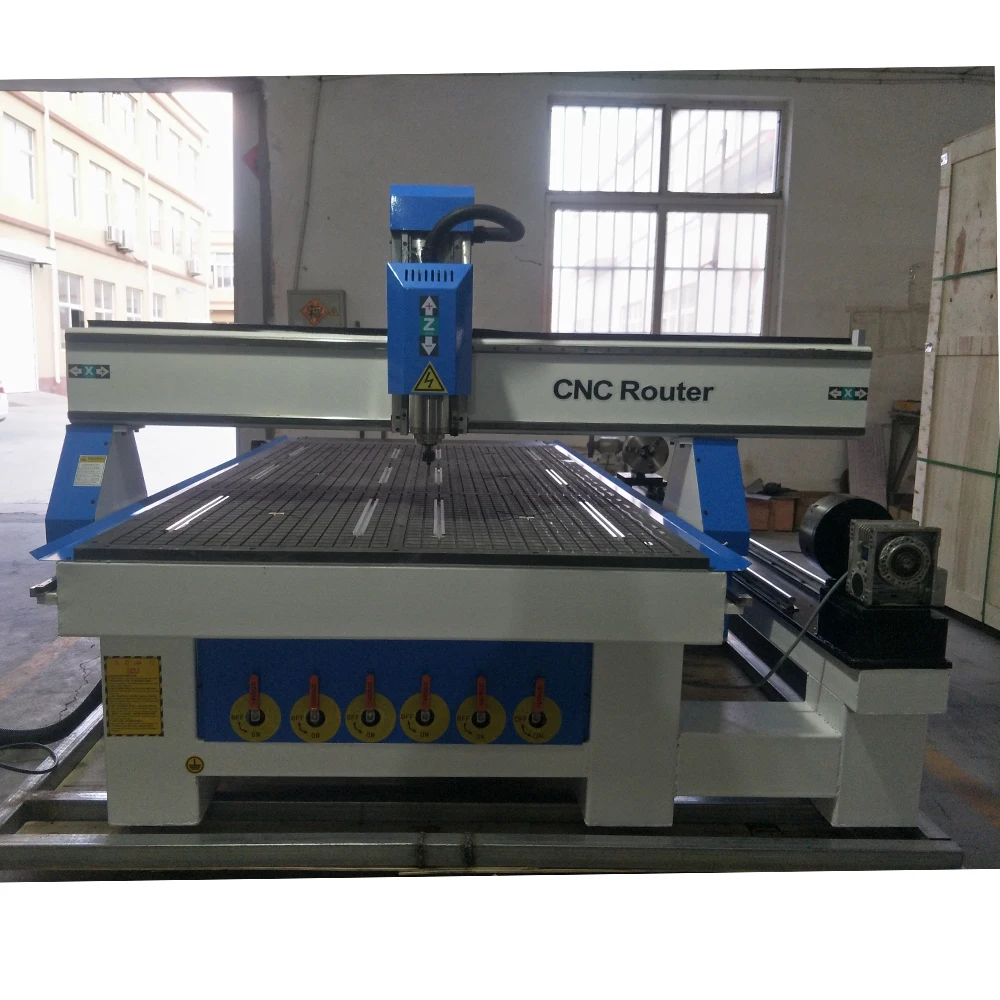 

High precision rotary cnc router 1325 1530 with rotation axis/wood cutting machine with ER25 collet/2030 cnc router cheap price