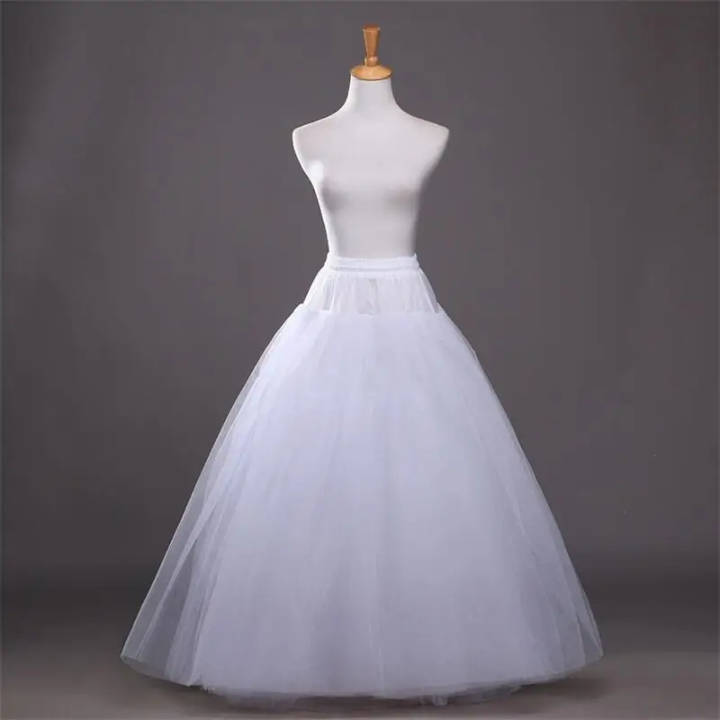 Petticoat für Kleid im A-Linien-Stil, ohne Reifen, Hochzeitsaccessoires, Unterrock, freie Größe, Krinoline, Lolita-Petticoat