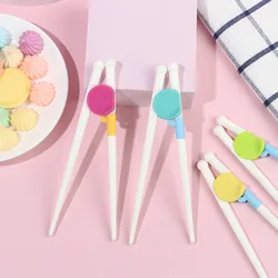 1 Pair Chopsticks For Sushi Baby Kids Cartoon Food Sticks Easy Use Fun Learning Training Helper Dishes Dinner Game Kitchen Tools