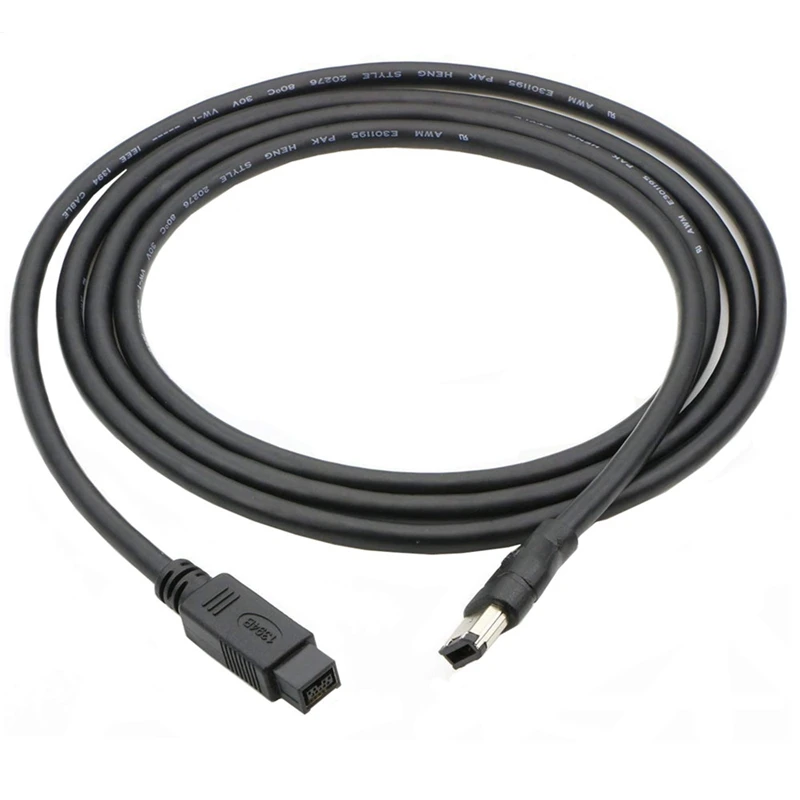 FireWire 800 to 400 9 to 6 pin Cable (9pin 6pin) IEEE 1394 Firewire 800 9-pin/6-pin 1394b Cable 1.8m 3m 4.5m 6ft 10ft 15ft