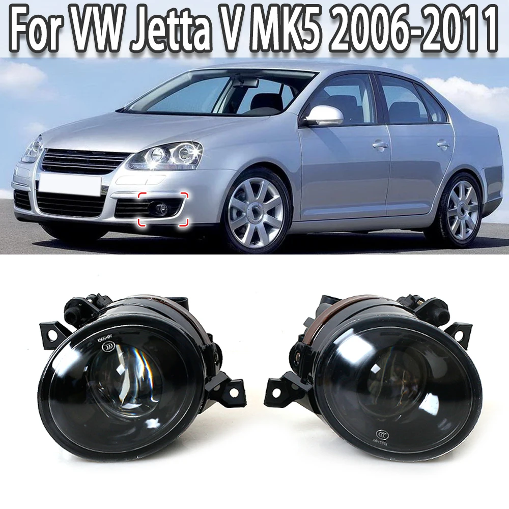 K-Car Przedni zderzak Halogenowe światło przeciwmgielne z wypukłą soczewką do Volkswagen VW Jetta V MK5 2006 2007 2008 2009 2010 2011