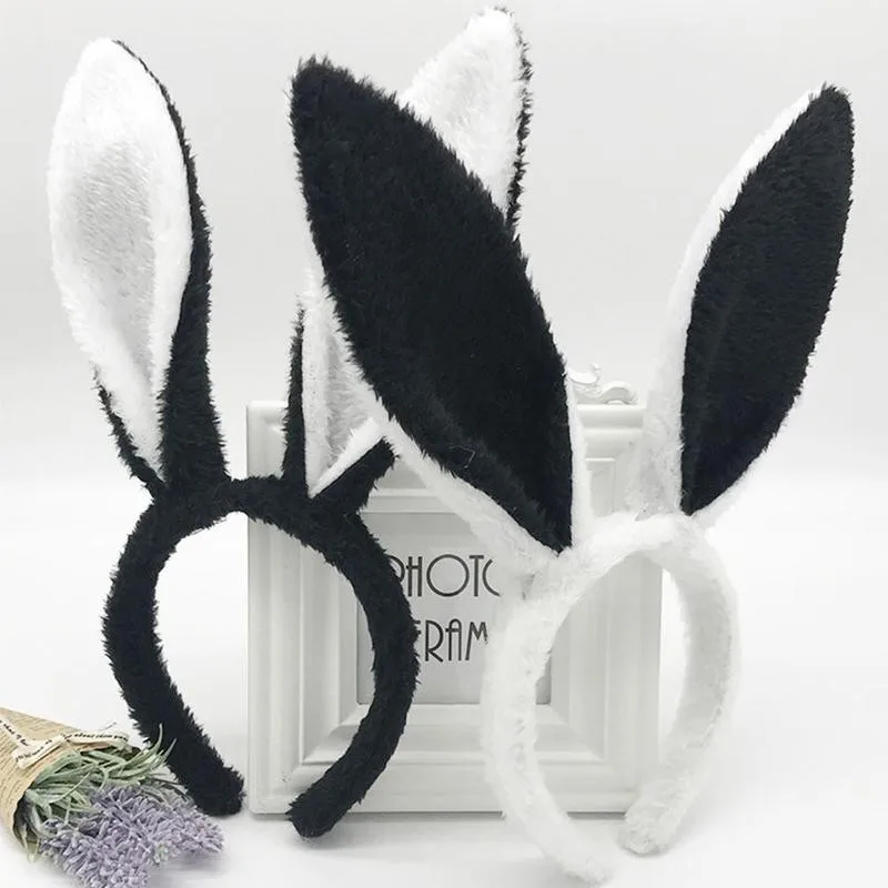 Cute Rabbit Ear Headband Prop Plush Hairband Dress Party Hairband Bunny Adult Gift Kids Decorations Costume Ear For Home Ea A2R4