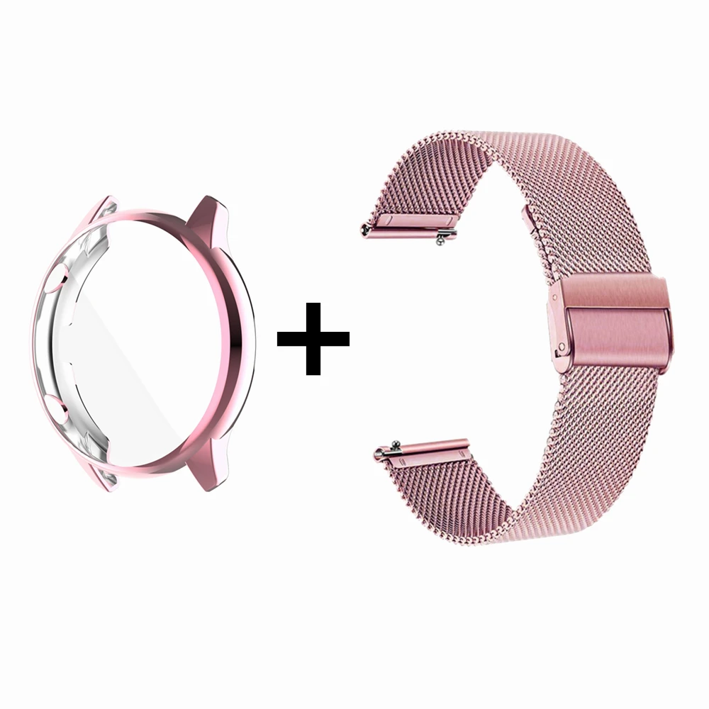 Para amazfit gtr 2 banda de metal com caso 22mm pulseira para xiaomi amazfit gtr 47mm gtr2 2e pulseira relógio protetor capa acessórios
