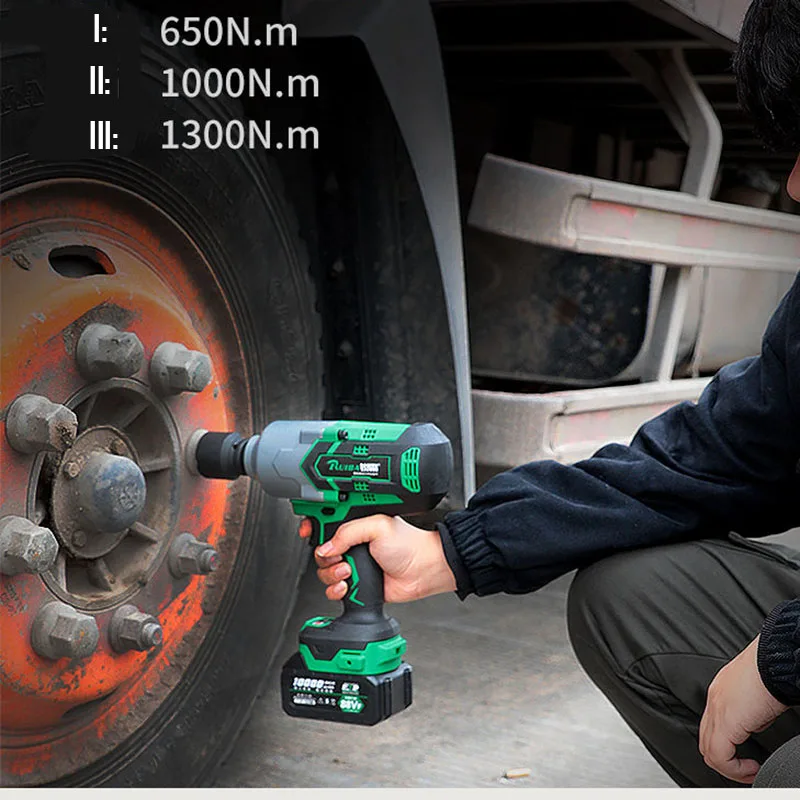 1300N.m Torque 20V Cordless Battery Impact Wrench  accumulato Brushless Cordless 1/2 Inch Square Drive  Fit Makita Battery