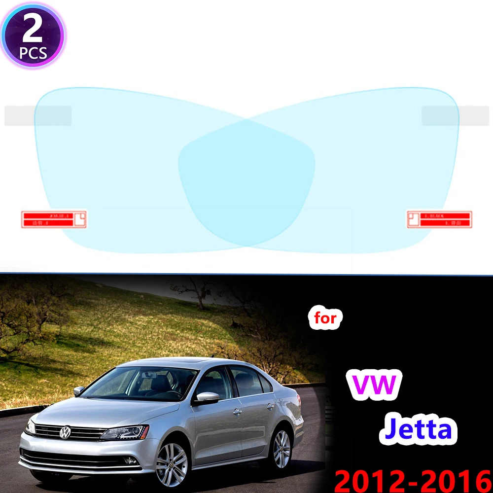 Film de protection pour rétroviseur de voiture, couverture complète, étanche, Anti-buée, accessoires pour Volkswagen VW Jetta A6 MK6 5C6 2012 ~ 2016