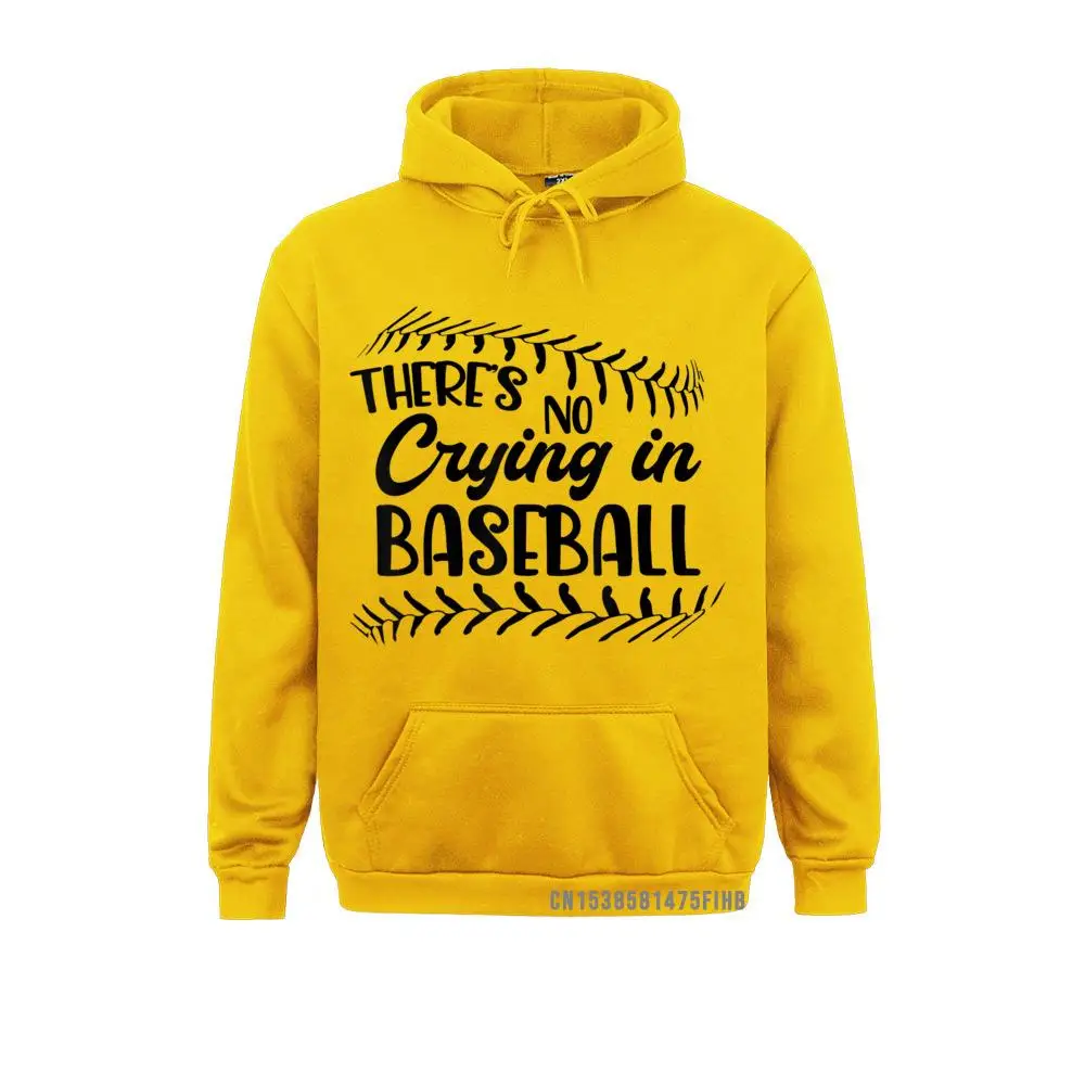 Funny Baseball Harajuku There's No Crying In Baseball Hoodie Normal Hoodies For Men Plain Labor Day Sweatshirts Geek Clothes