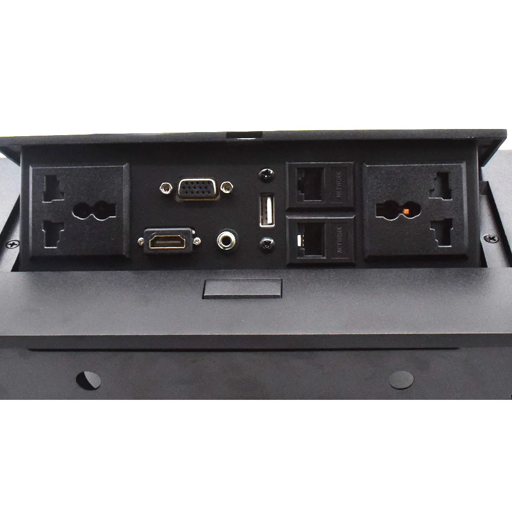 Tomada de Mesa Pop-up K514 Universal Power Tomada de Mesa Escondida Hdmi Tomada de Mesa Multimídia de Alta Definição