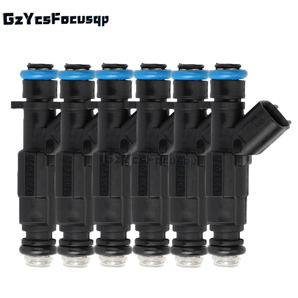 6pcs/Lot New Fuel Injector 0280155784/0280155923 For Jeep Wrangler TJ 1999-2004 4.0 Bosch 4 Hole injectors