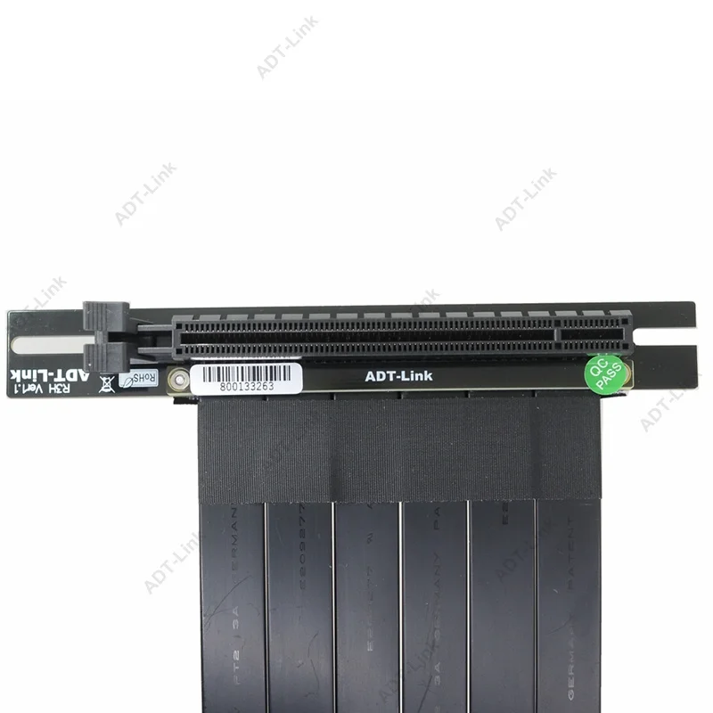 20CM PCIe 3.0x16 PCI-E Express Extender R33SH 플랫 코드 그래픽 비디오 카드 수직 확장 케이블