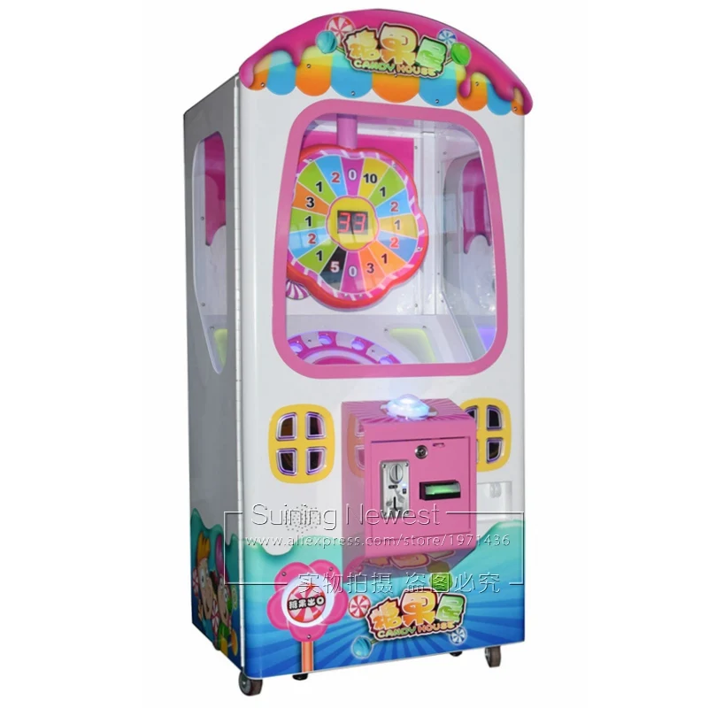 Factory Wholesale Price Kids Adults Play Amusement Coin Operated Prize Gift Arcade Games Lollipop Candy Vending Machine