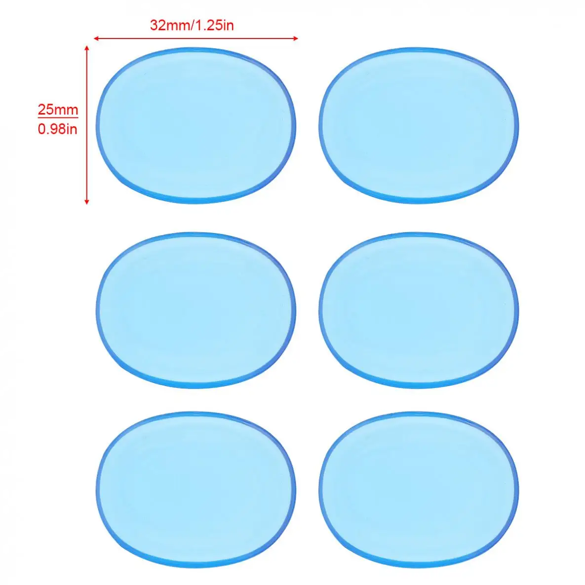 12pcs/set Drum Mute Pads Transparent Silicone Jazz Snare Drum Muffler 3 Colors Optional
